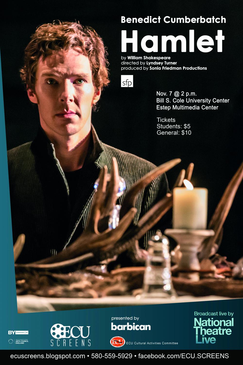 Benedict Cumberbatch Stars As Hamlet At ECU Screens Event East